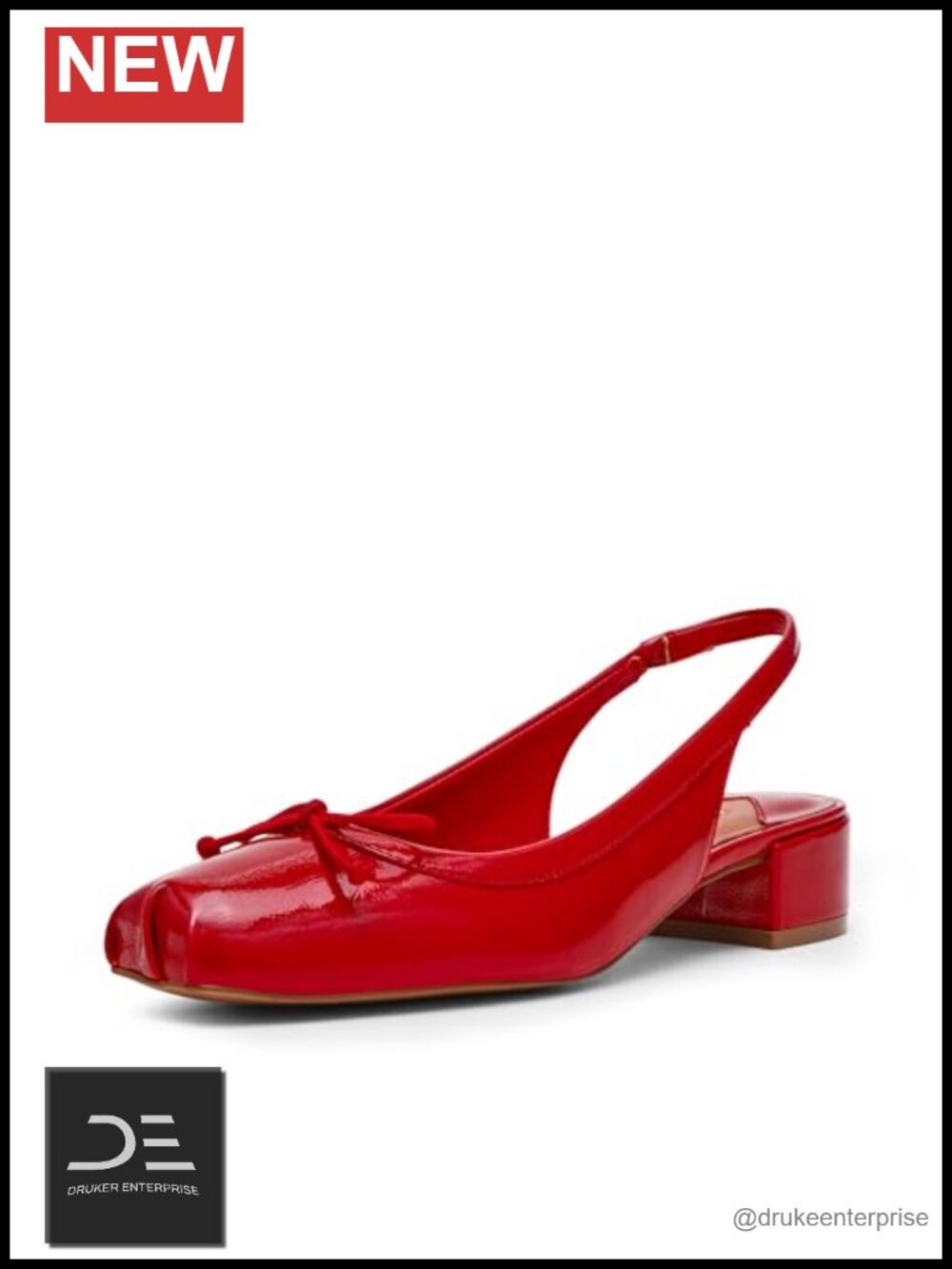 Steve Madden Loved Pumps Block Heel Square Toe Slingback PU Heels